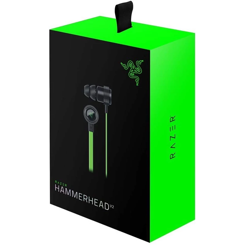 Razer HammerHead V2 Fülhallgató - Zöld (RZ12-01730100-R3G1)