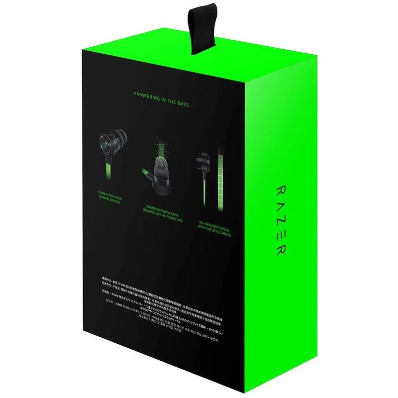 Razer HammerHead V2 Fülhallgató - Zöld (RZ12-01730100-R3G1)