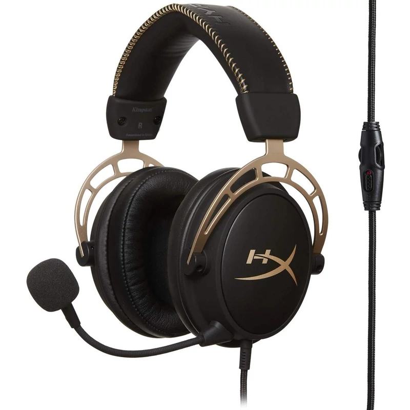Kingston Hyperx Cloud Alpha Gold Gaming Headset - Fekete/Arany (HX-HSCA-GD/NAP)