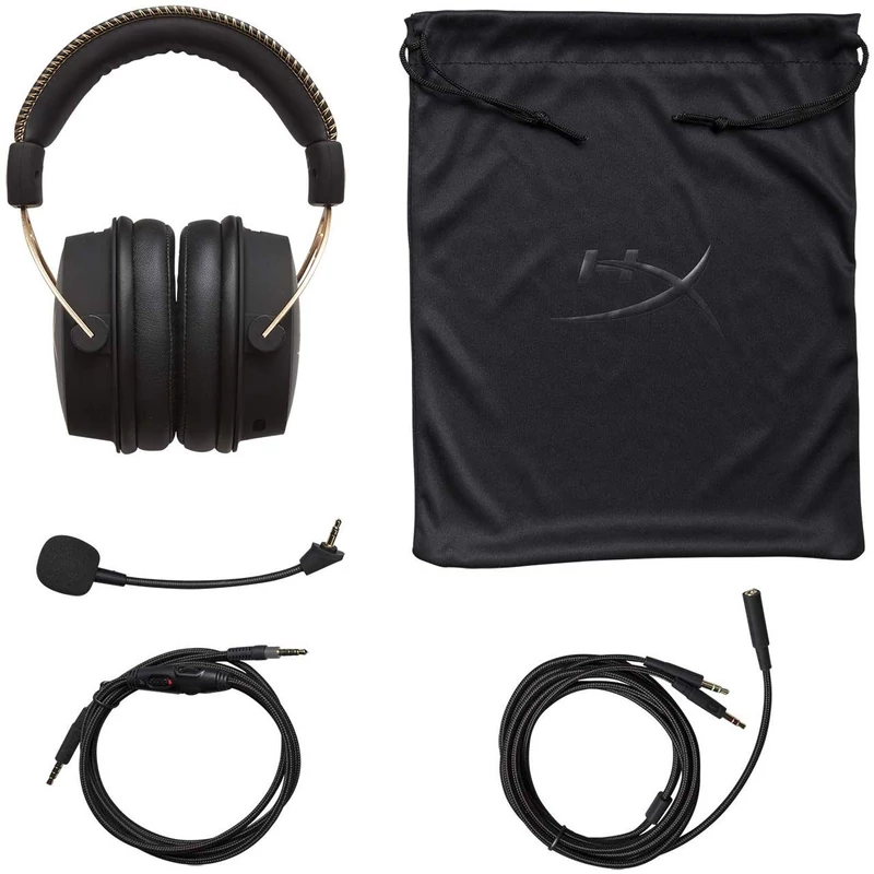Kingston Hyperx Cloud Alpha Gold Gaming Headset - Fekete/Arany (HX-HSCA-GD/NAP)
