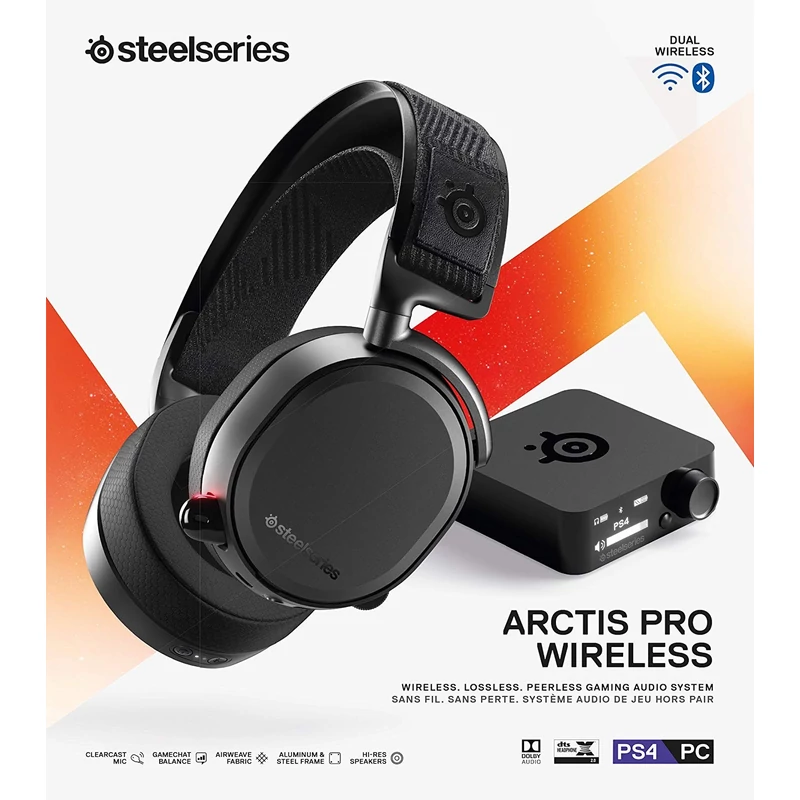 SteelSeries Arctis Pro Wireless Gaming Headset - Fekete (61473)