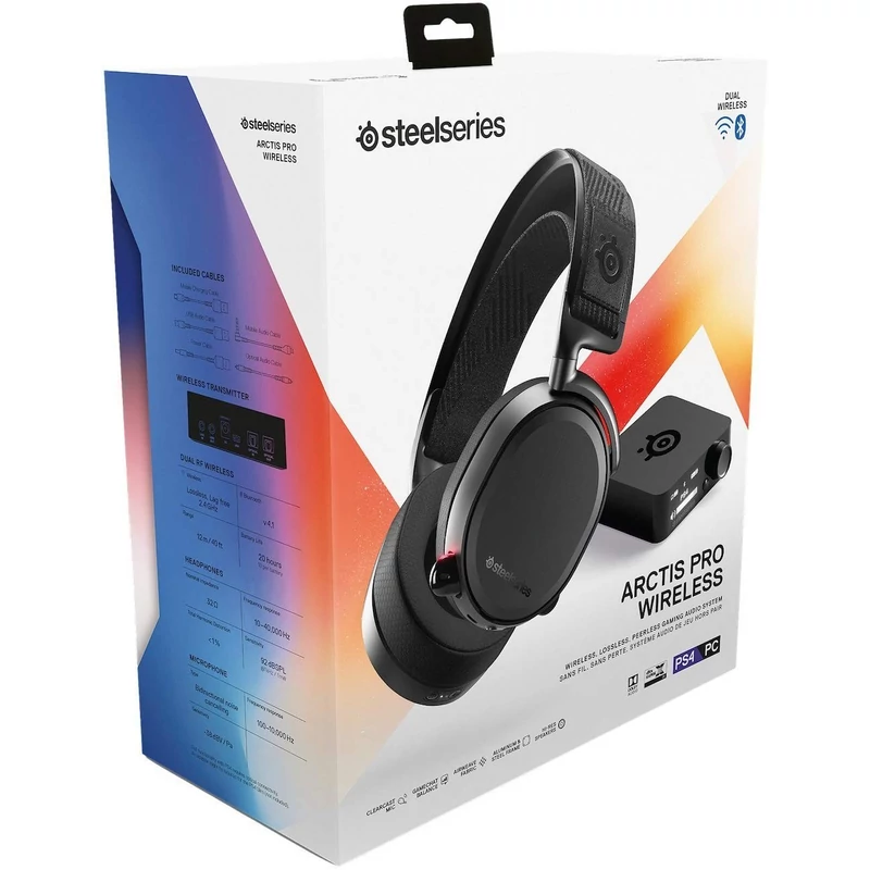 SteelSeries Arctis Pro Wireless Gaming Headset - Fekete (61473)