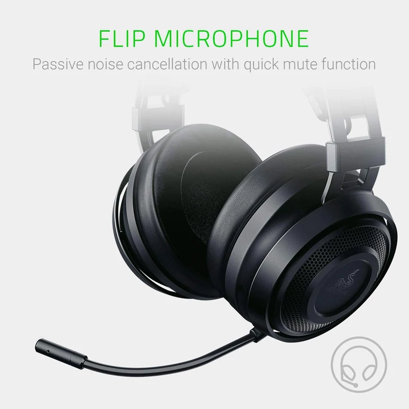 Razer Nari Essential Wireless Gaming Headset - Fekete (RZ04-02690100-R3M1)