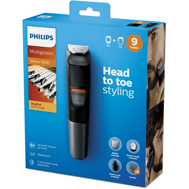 Philips MG5720/15 Multigroom series 5000 9 az 1-ben, arcra, hajra és testre