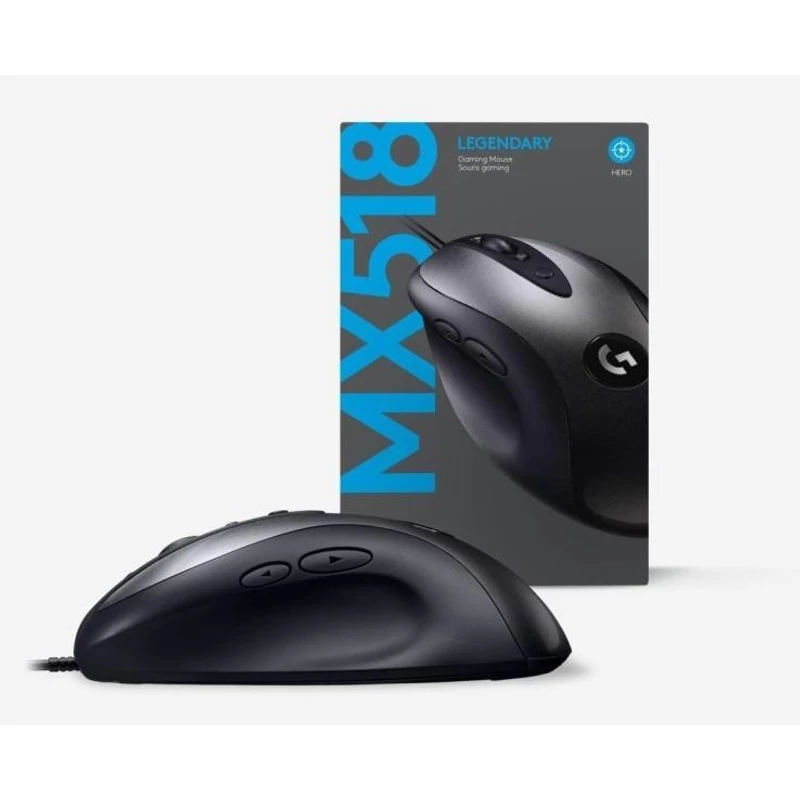 Logitech MX518 Legendary gaming egér - Fekete (910-005544)