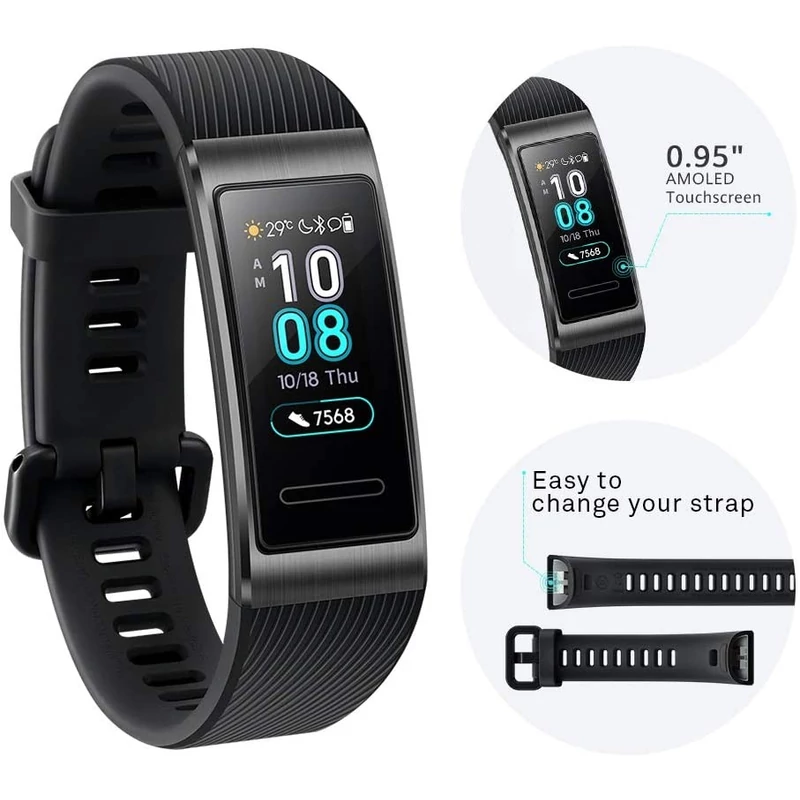 Huawei Band 3 Pro aktivitásmérő - Fekete