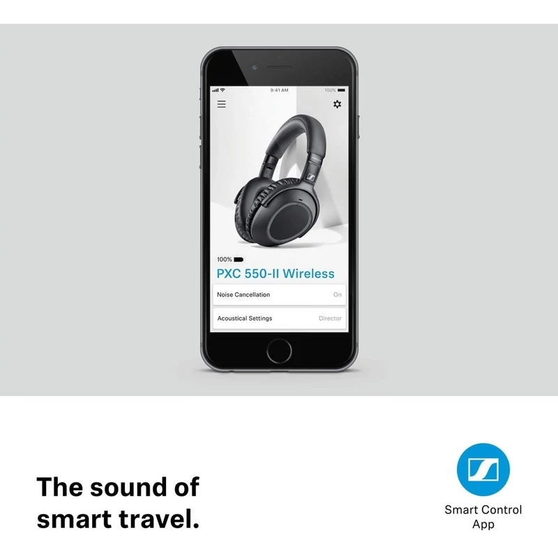 Sennheiser PXC 550-II Bluetooth aktív zajszűrős fejhallgató - Fekete (508337)