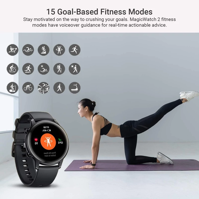 Honor Watch Magic 2 okosóra (42mm)- Fekete (HBE-B19))
