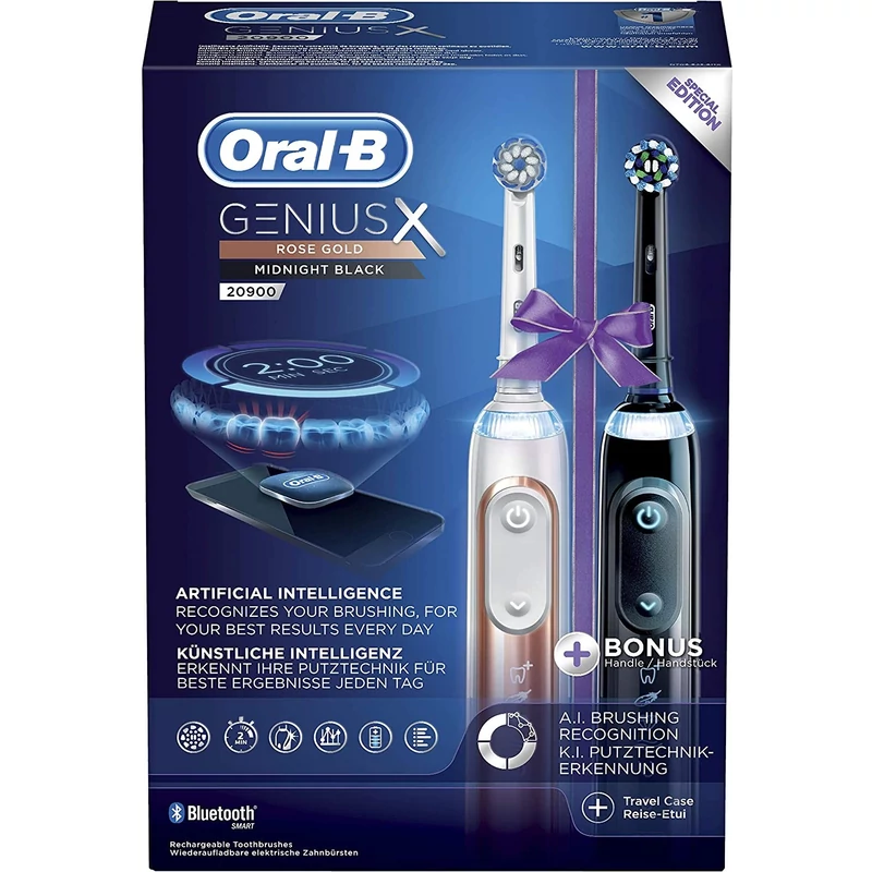 Oral-B Genius X 20900 Duopack elektromos fogkefe csomag
