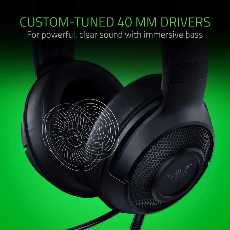 Razer Kraken X USB 7.1 Gaming Headset, USB csatlakozás - Fekete (RZ04-02960100-R3M1)