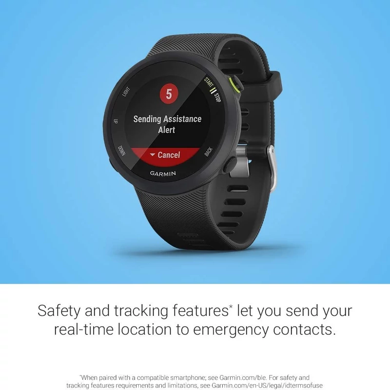 Garmin Forerunner 45S futóóra - Fekete (010-02156-12)