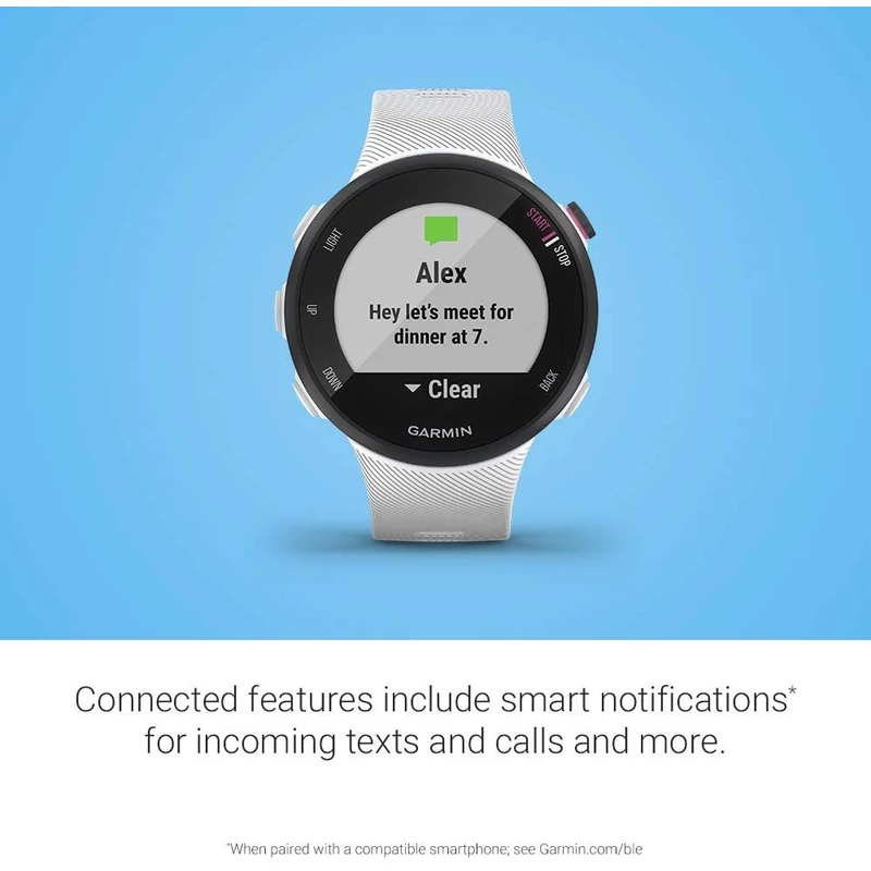 Garmin Forerunner 45S futóóra - Fehér (010-02156-10)