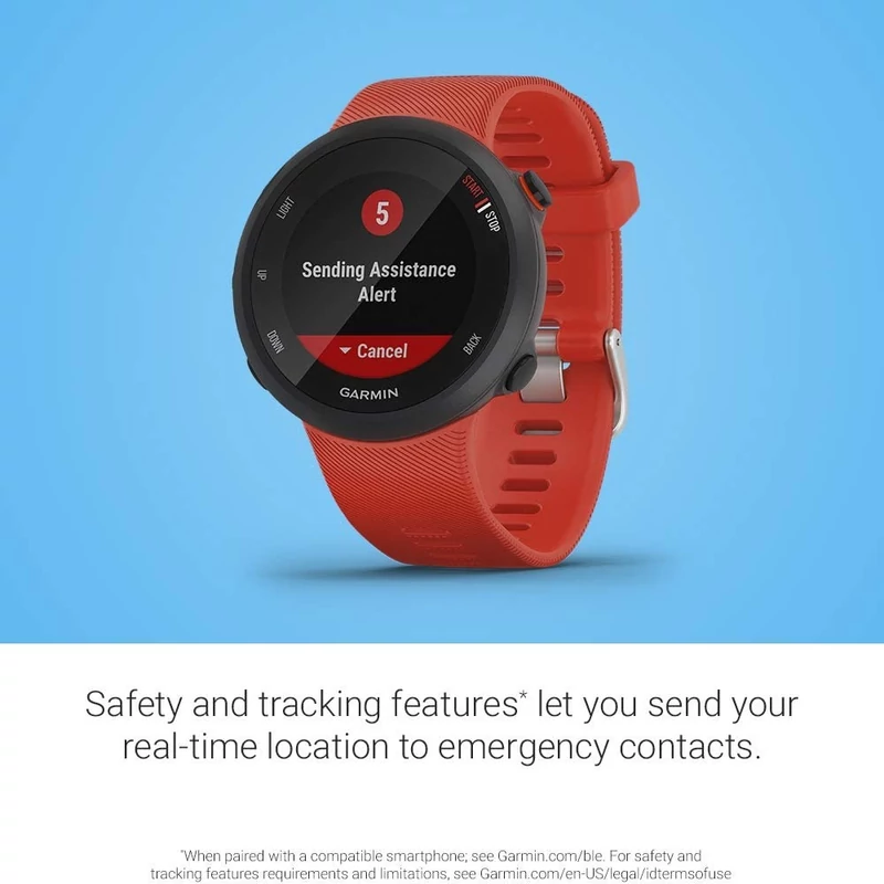 Garmin Forerunner 45 futóóra - Piros (010-02156-16)