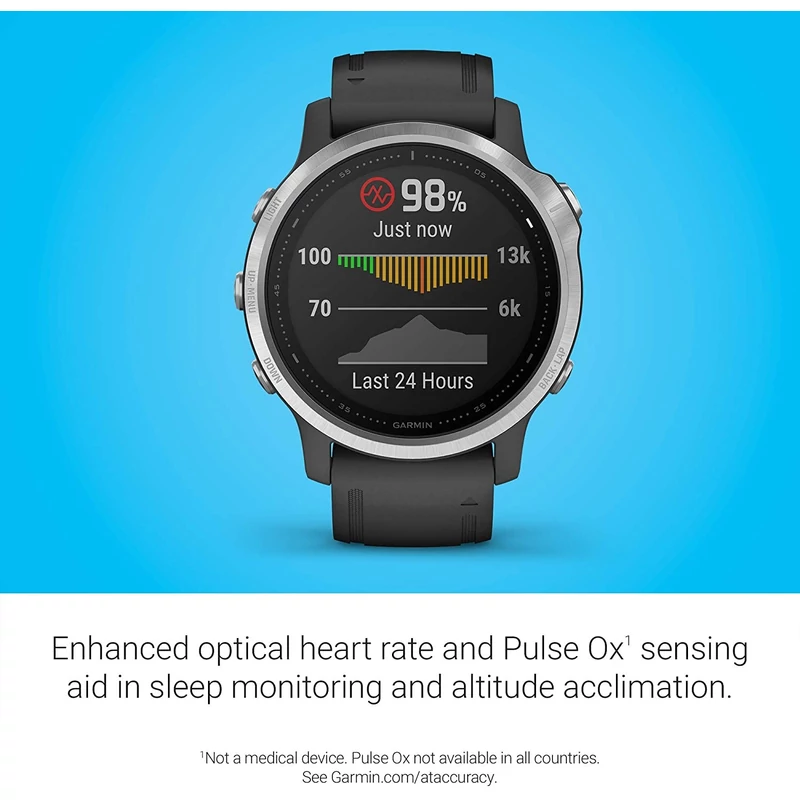Garmin Fenix 6S okosóra - Fekete (010-02159-01)