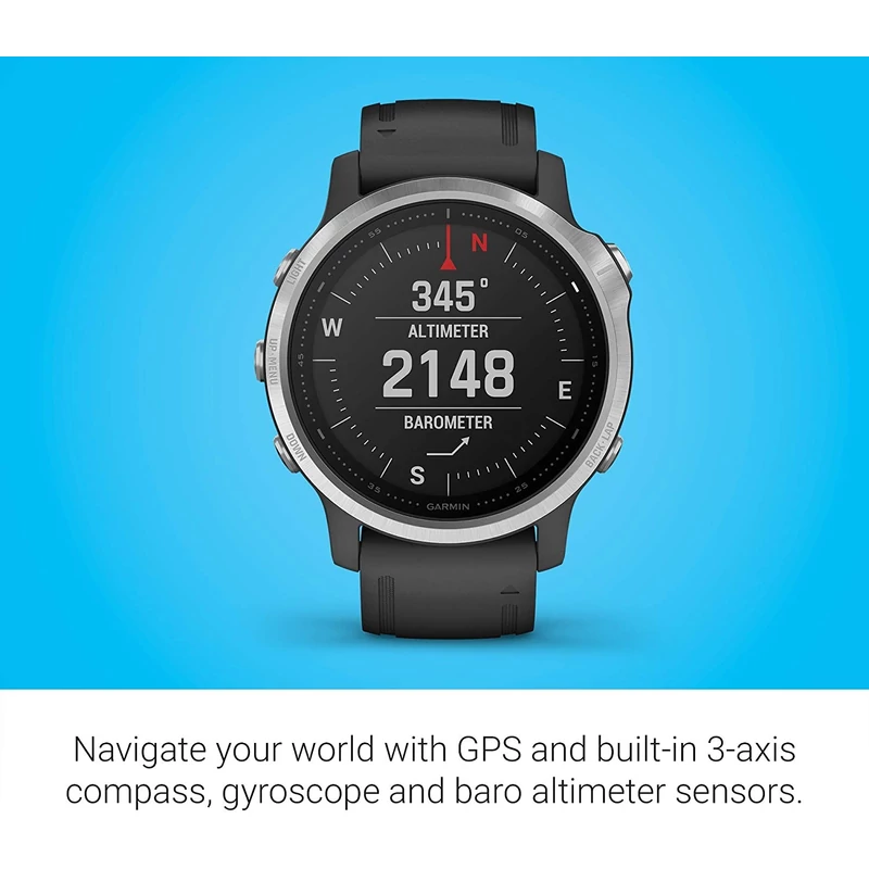 Garmin Fenix 6S okosóra - Fekete (010-02159-01)