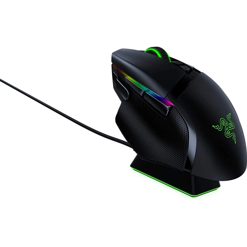 Razer Basilisk Ultimate vezeték nélküli egér + dokkoló, 20.000 DPI - Fekete (RZ01-03170100-R3G1)