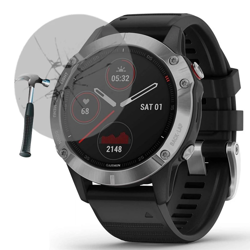 Garmin Fenix 6 edzett üveg kijelzővédő fólia