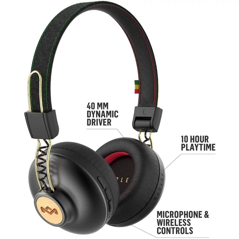 House of Marley Positive Vibration 2 Wireless - RASTA (EM-JH133-RA)