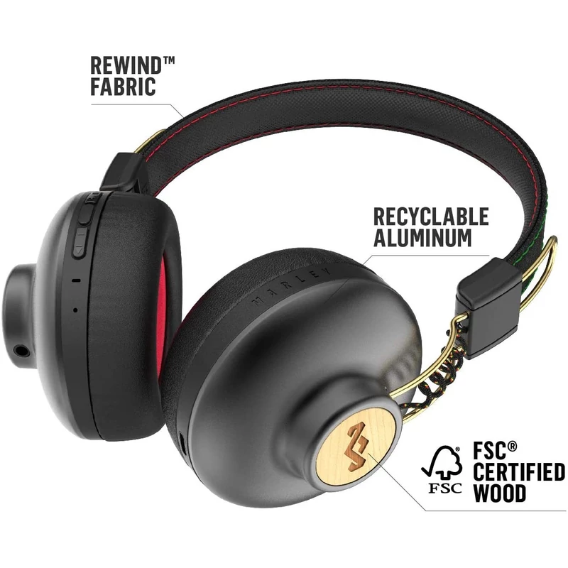 House of Marley Positive Vibration 2 Wireless - RASTA (EM-JH133-RA)