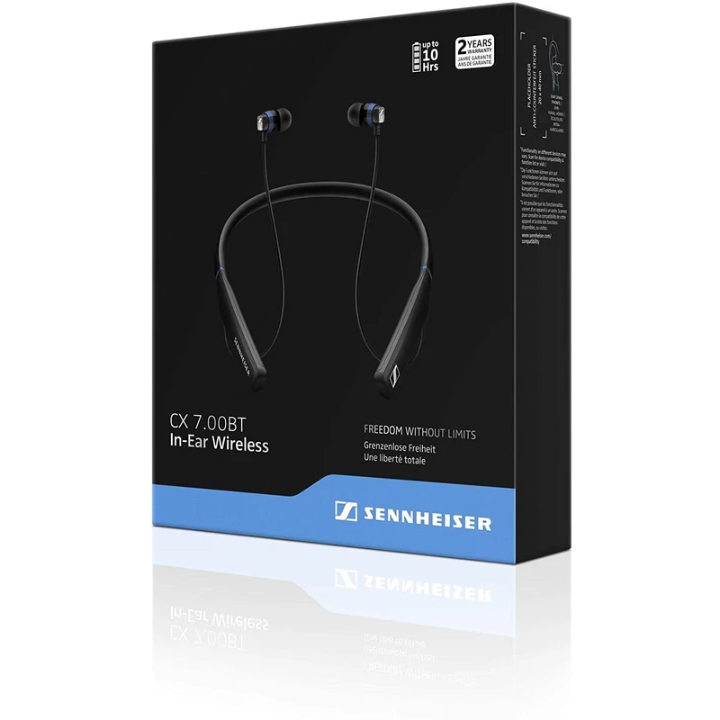 Sennheiser CX 7.00 BT Wireless fülhallgató - Fekete/Kék (507357)