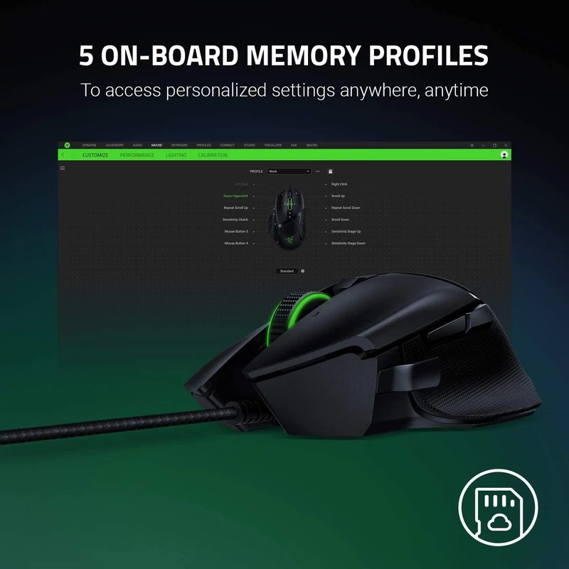 Razer Basilisk V2 gamer optikai egér (RZ01-03160100-R3M1)