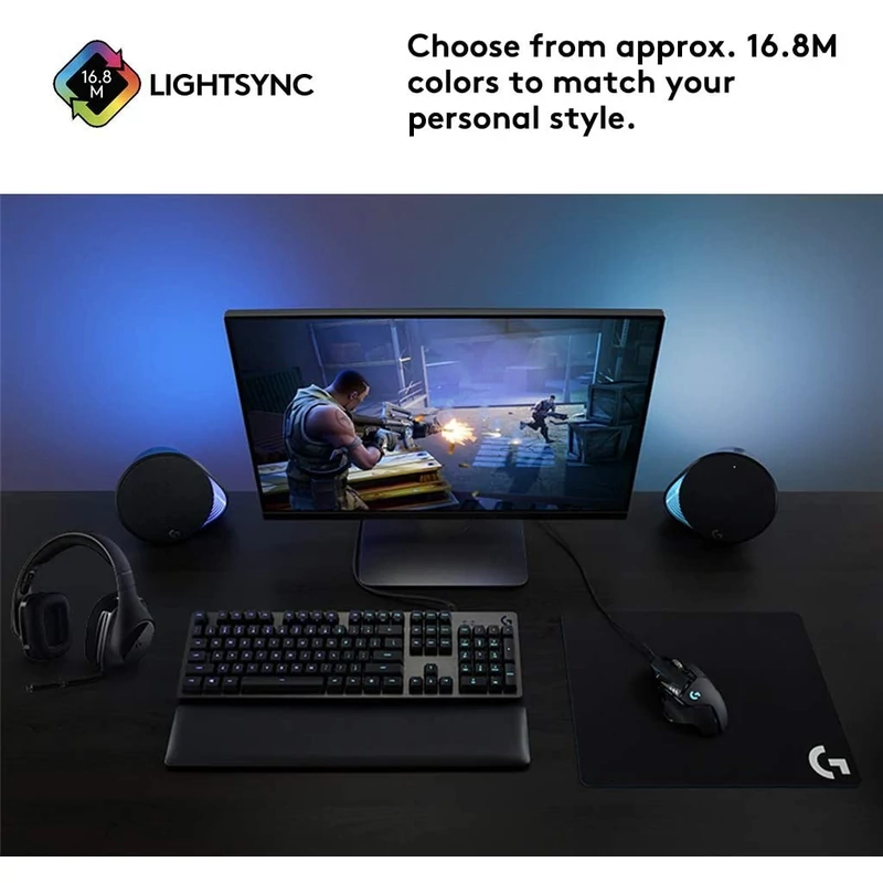Logitech G513 Romer-G Linear Switch mechanikus billentyűzet, UK kiosztás - Carbon (920-008855)
