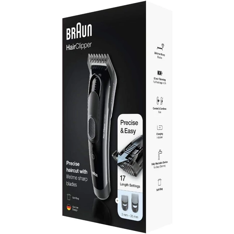 Braun HC5050 hajvágó - Fekete