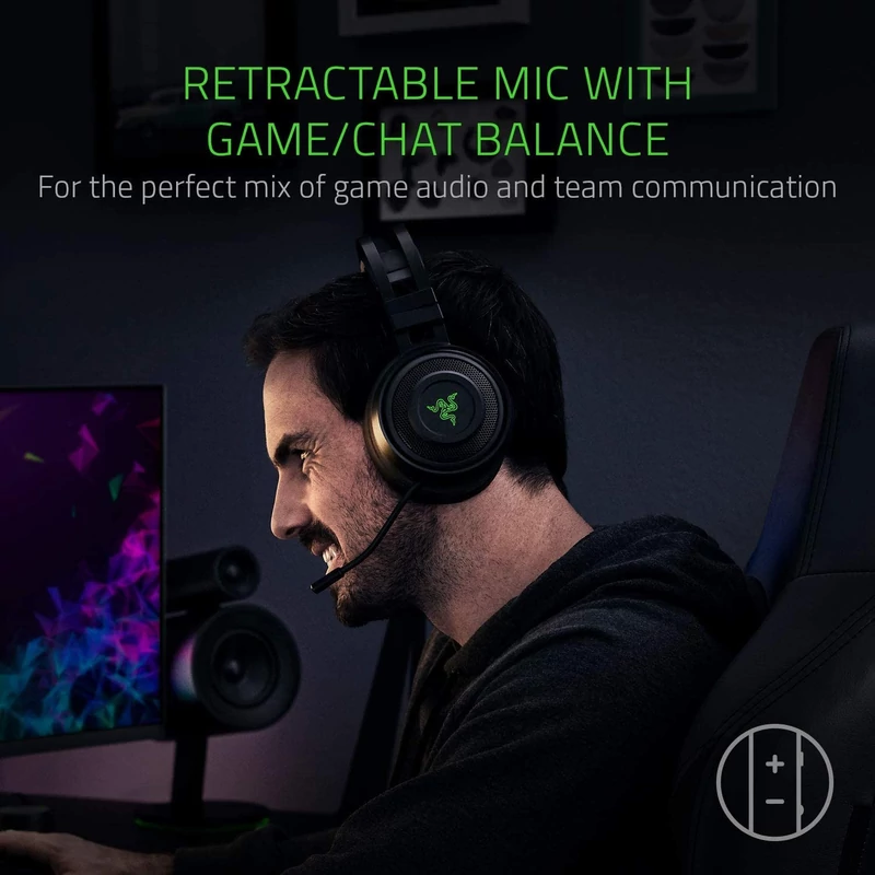 Razer Nari Wireless Gaming Headset - Fekete (RZ04-02680100-R3M1)