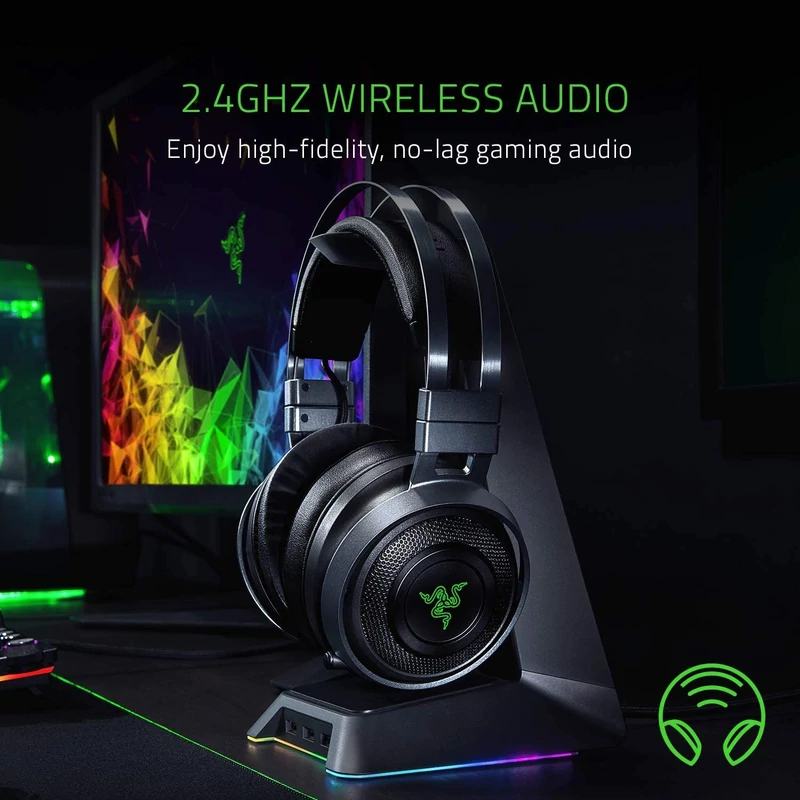 Razer Nari Ultimate Wireless Gaming Headset - Fekete (RZ04-02670100-R3M1)