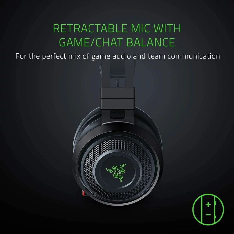 Razer Nari Ultimate Wireless Gaming Headset - Fekete (RZ04-02670100-R3M1)
