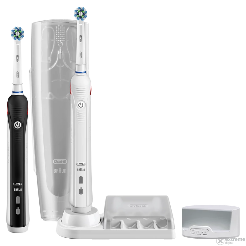 Oral-B Smart 5 5900 DUOPACK Cross Action elektromos fogkefe csomag - Fekete/Fehér
