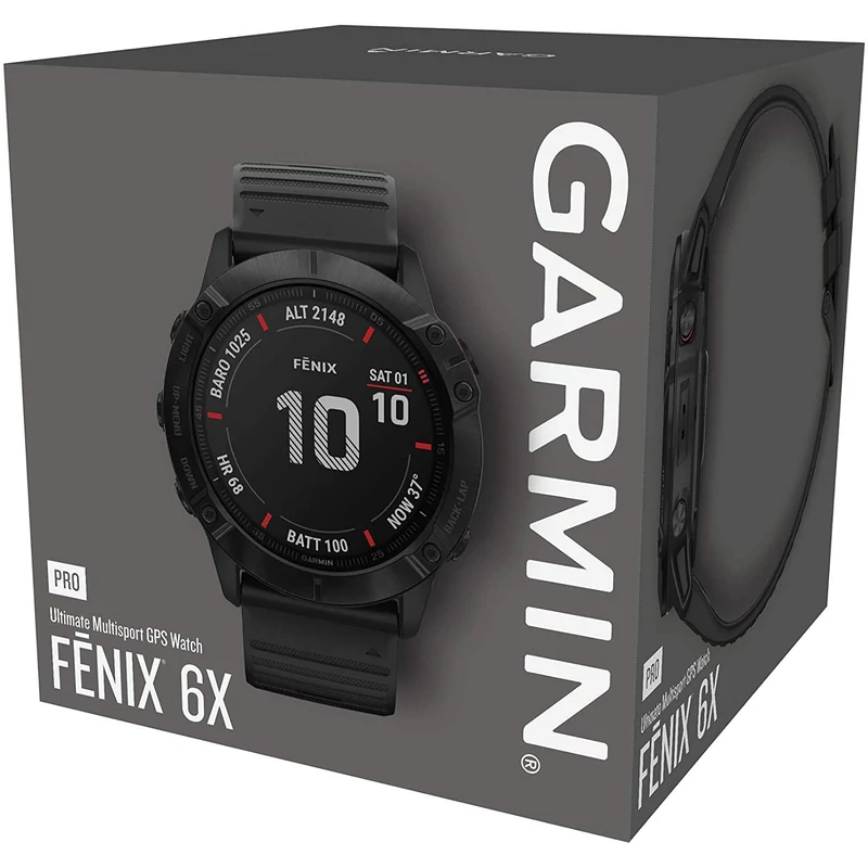 Garmin Fenix 6X Pro okosóra - Fekete (010-02157-01)