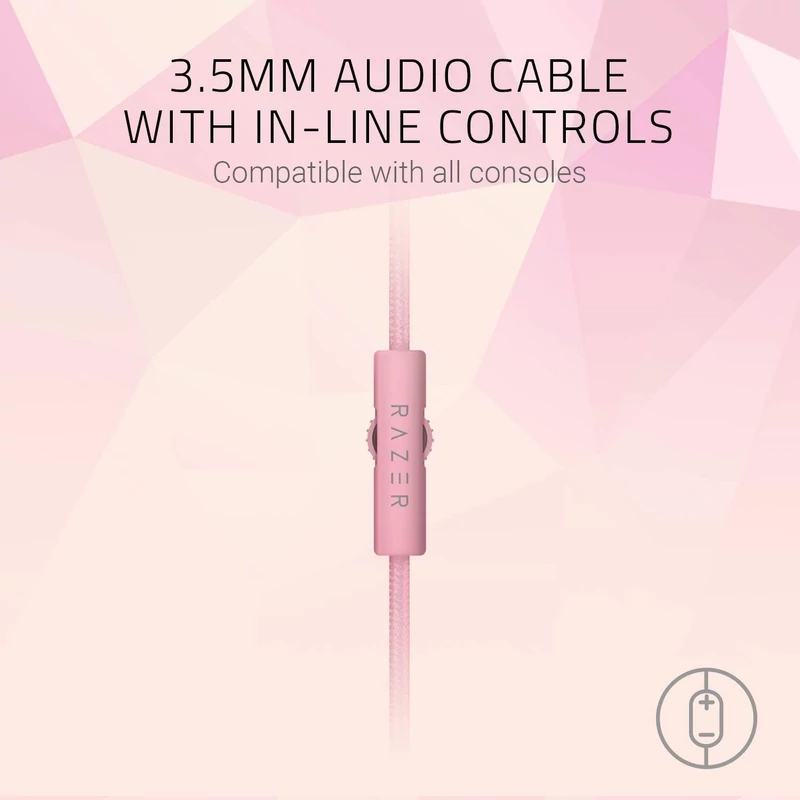 Razer Kraken 2019 Oval Gaming Headset - Quartz / Pink (RZ04-02830300-R3M1)