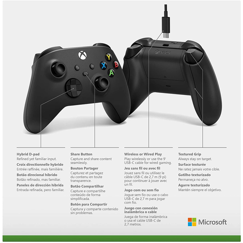 Xbox Wireless Controller + USB-C kábel (Xbox Series)