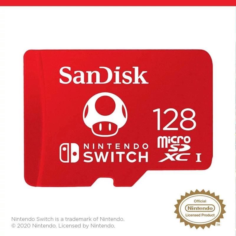 Sandisk Nintendo Switch Micro SDXC 128GB UHS-I U3 (SDSQXAO-128G-GNCZN)