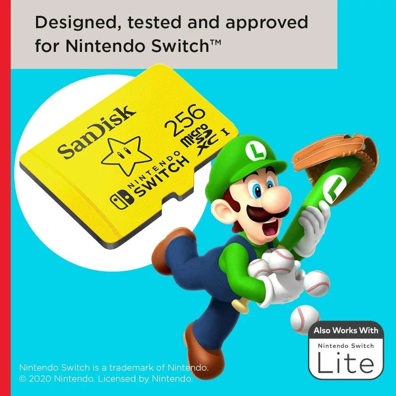 Sandisk Nintendo Switch Micro SDXC 256GB UHS-I U3 (SDSQXAO-256G-GNCZN)
