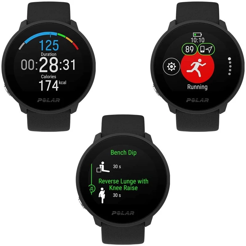 Polar Unite sportóra, S-L méret - Fekete (900108443)