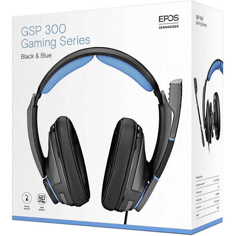 Sennheiser EPOS GSP 300 headset - Kék/Fekete (1000238)