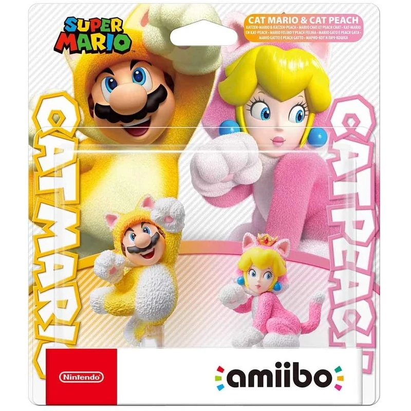 Amiibo Cat Mario & Cat Peach kiegészítő figura