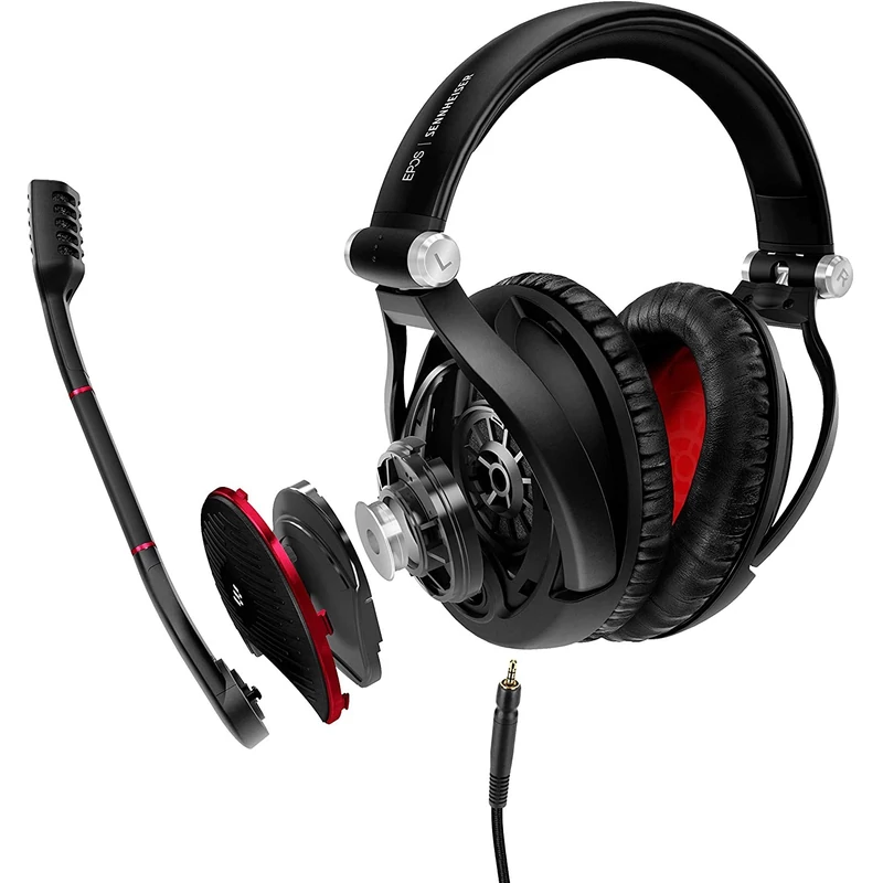 Sennheiser EPOS Game Zero Gaming Headset, Zárt - Fekete/Piros (1000235)