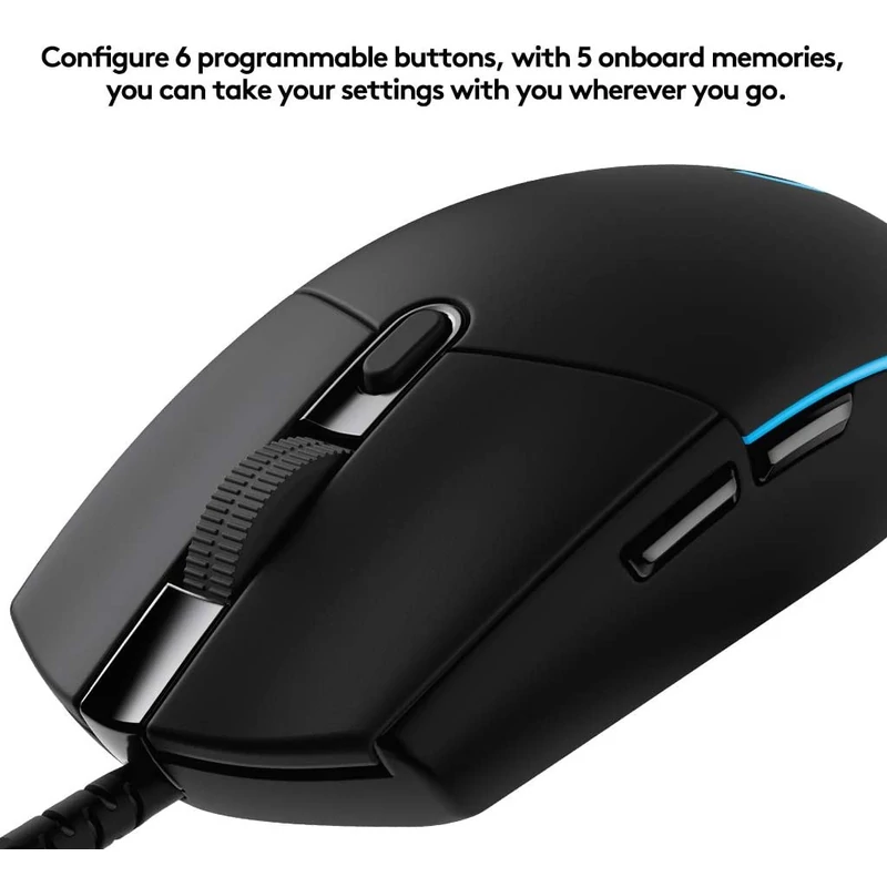 Logitech G Pro Hero 25600 DPI Gaming optikai egér - Fekete (910-005441)