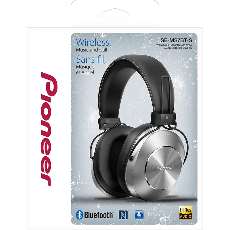 Pioneer SE-MS7BT-S Bluetooth fejhallgató - Ezüst/Fekete