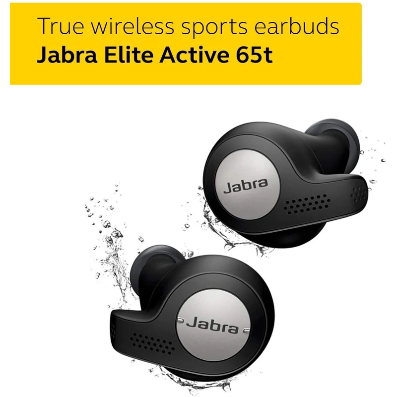 Jabra Elite Active 65t Bluetooth fülhallgató - Titanium Black (100-99010002-60)