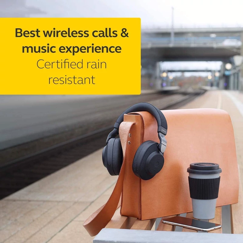 Jabra Elite 85h Bluetooth fejhallgató - Titanium Black (100-99030000-60)