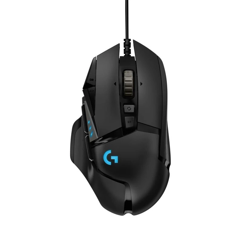 Logitech G502 Hero 25600 DPI vezetékes gaming egér - Fekete (910-005470/71)