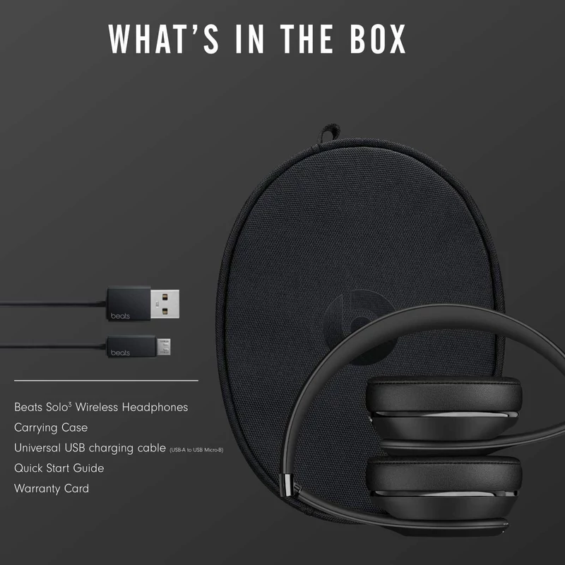 Beats Solo3 Wireless fejhallgató - Fekete
