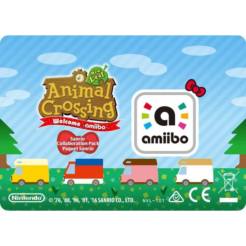 Amiibo Animal Crossing Card Sanrio kiegészítő kártyák