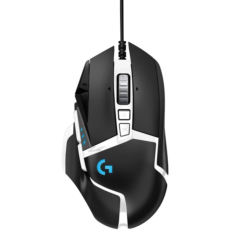 Logitech G502 SE HERO 25K 25600 DPI vezetékes gaming egér - Fekete/Fehér (910-005729)