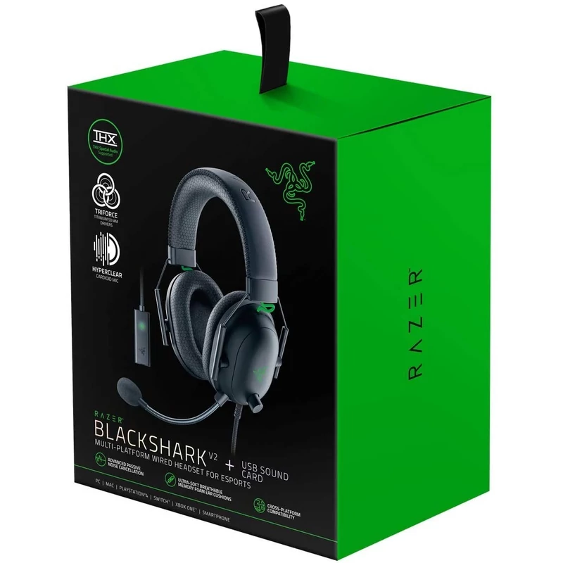 Razer Blackshark v2 USB gaming headset - Fekete (RZ04-03230100-R3M1)
