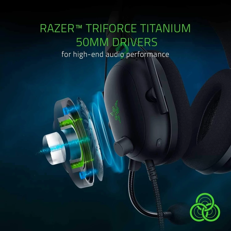 Razer Blackshark v2 USB gaming headset - Fekete (RZ04-03230100-R3M1)